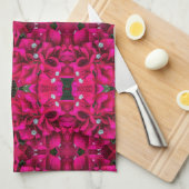 Bougainvillea Deep Pink Kitchen Towels キッチンタオル (四つ折り)