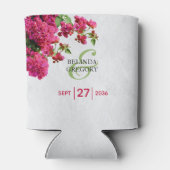 Bougainvillea Mediterranean Greek Island Wedding  缶クーラー (裏面)