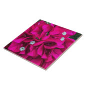 Bougainvillea Speaks for Itself Ceramic Tile タイル (側面)