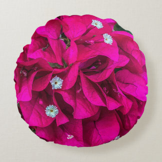 Bougainvillea Speaks for Itself Round Pillow ラウンドクッション