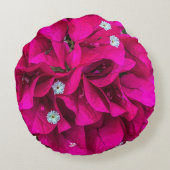 Bougainvillea Speaks for Itself Round Pillow ラウンドクッション (裏面)