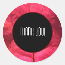 Bougainvillea Thank You Round Sticker ラウンドシール