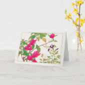 Bougainvillea、Wishbone flower by Tanigami Konan カード (黄色い花)