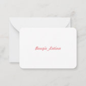 Bougie_ラテンアメリカ系女性ノートフリダノートカード ノートカード (裏面)