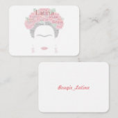 Bougie_ラテンアメリカ系女性ノートフリダノートカード ノートカード (正面/裏面)
