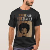 Bougie And HBCU-ish AF Historical Black Colleges A Tシャツ (正面)