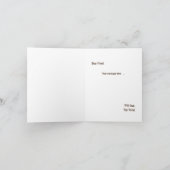 Bougie Brown Checkered Will you be my Bridesmaid カード (内部)