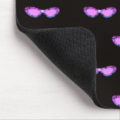 Bougie pink glitter sunglasses マウスパッド (コーナー)