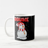 Bougie Snowman Christmas Boujee Xmas Christmas  コーヒーマグカップ (左)