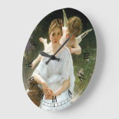 Bouguerauによる最初の夢想、愛の囁き ラージ壁時計 (傾斜)