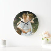 Bouguerauによる最初の夢想、愛の囁き ラージ壁時計 (ホーム)