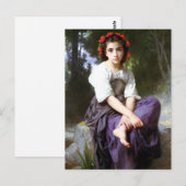 Bouguerau At the Edge of the Brookポストカード ポストカード (正面/裏面)