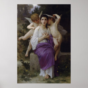 Bouguereauの絵画覚醒する中心(1892年) ポスター