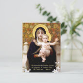 Bouguereauの聖書の引用文によるマドンナ及び子供 シーズンポストカード (スタンド正面)