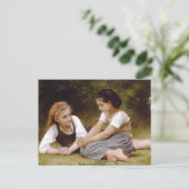 Bouguereauの1882ナットの採集のLesのnoisettes ポストカード (スタンド正面)