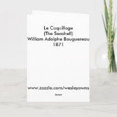 Bouguereau - Le Coquillage カード (裏面)