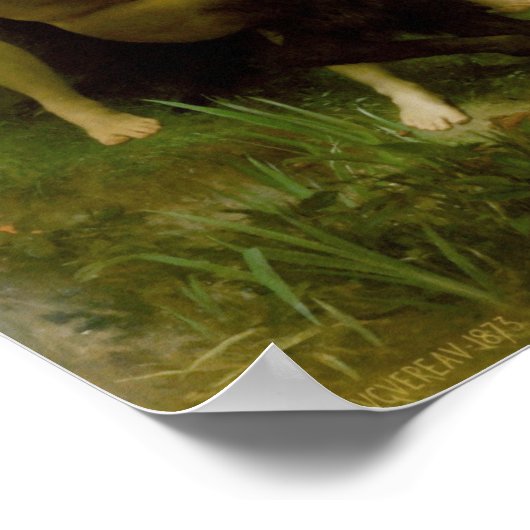 Bouguereau - Nymphes et Satyre ポスター (角)