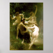 Bouguereau - Nymphes et Satyre ポスター (正面)