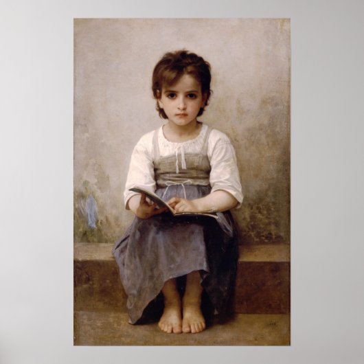 Bouguereau The Hard Lesson ポスター (正面)