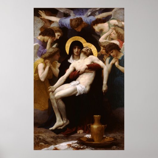 Bouguereau's Classic French Painting: Pieta (1876) ポスター (正面)