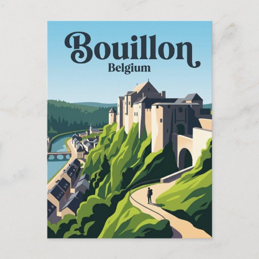 Bouillon Castle Belgium ポストカード (正面)