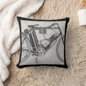 Bouillyのオートバイ1895年 クッション (ブランケット)