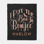 BOUJEEハロウィーンにBOOを入れた フリースブランケット (正面)