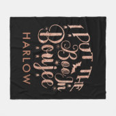 BOUJEEハロウィーンにBOOを入れた フリースブランケット (正面(横))