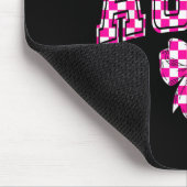Boujee Aunt Nk Checkered Bow Birthday Family Match マウスパッド (コーナー)