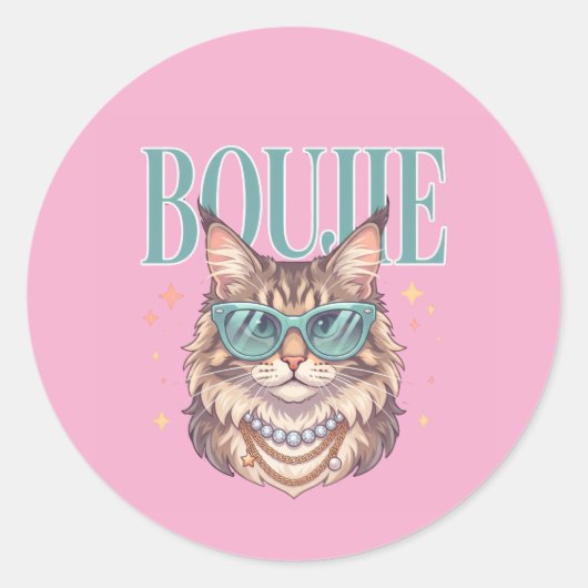 Boujie Cat ステッカー (正面)