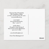 BOULANGERIE 28パリウォーターカラー ポストカード (裏面)