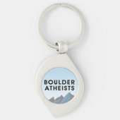 Boulder Atheists Logo Metal Keyring キーホルダー (正面)
