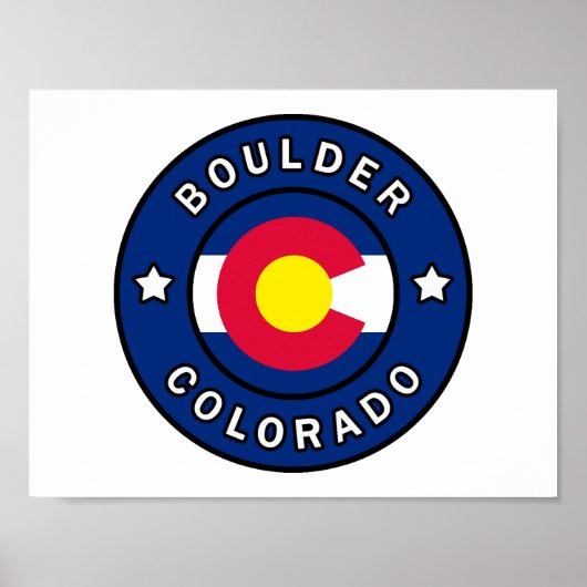 Boulder Colorado ポスター (正面)