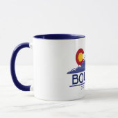 Boulder Colorado wood mountains mug マグカップ (左)