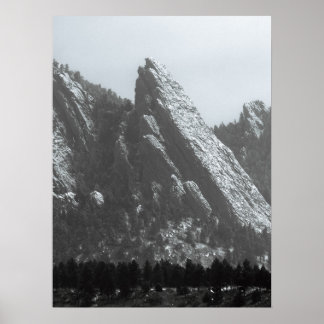 Boulder Flatirons Fog ポスター