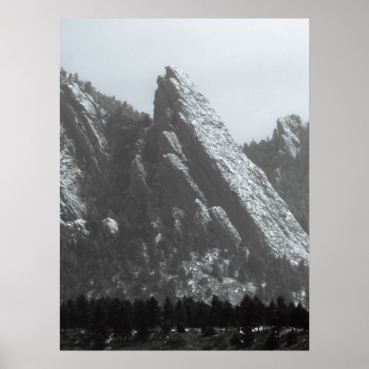 Boulder Flatirons Fog ポスター (正面)