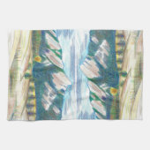 Boulder Flatirons Summer-into-Fall Kitchen Towel キッチンタオル (横)