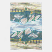 Boulder Flatirons Summer-into-Fall Kitchen Towel キッチンタオル (縦)