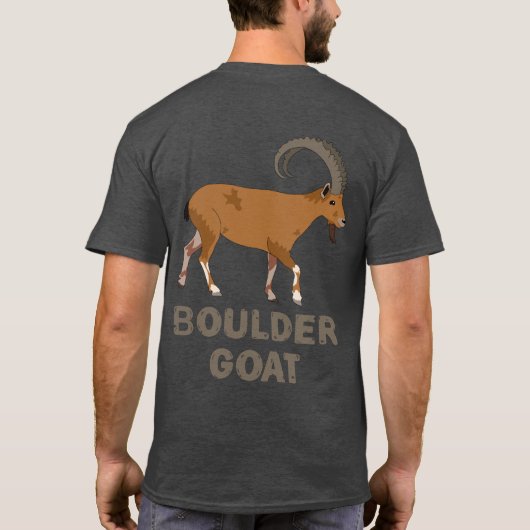 Boulder Goat (both sides) Tシャツ (裏面)