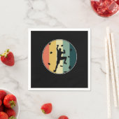 Boulder Vintage Wall Climbing Sports Gift スタンダードカクテルナプキン (インサイチュ)