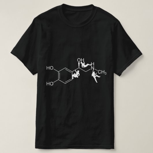 Boulderer & Climbing Adrenaline Formula CHNO Gift Tシャツ (デザイン正面)