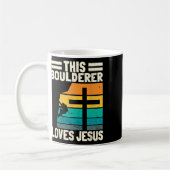 Bouldering Christians Climber Boulderer Artificial コーヒーマグカップ (左)