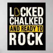 Bouldering Climber Boulderer Artificial Rock Climb ポスター (正面)