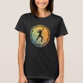 Bouldering Climber Vintage Rock Climbing Tシャツ (正面)