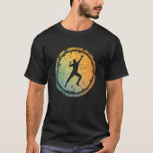 Bouldering Climber Vintage Rock Climbing Tシャツ (正面)