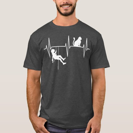Bouldering Funny Cat Lover Rock Climbing Free Tシャツ (正面)