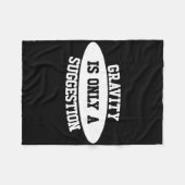 Bouldering Gavity Is Only A Suggestion Boulderer _ フリースブランケット (正面(横))