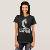 Bouldering On The Moon Wall Climber Boulderer Free Tシャツ (正面フル)