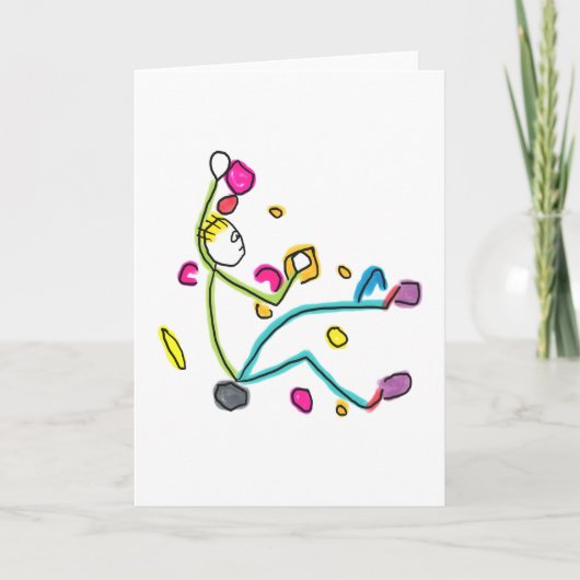 Bouldering Stickman カード (正面)