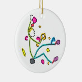 Bouldering Stickman セラミックオーナメント (右)